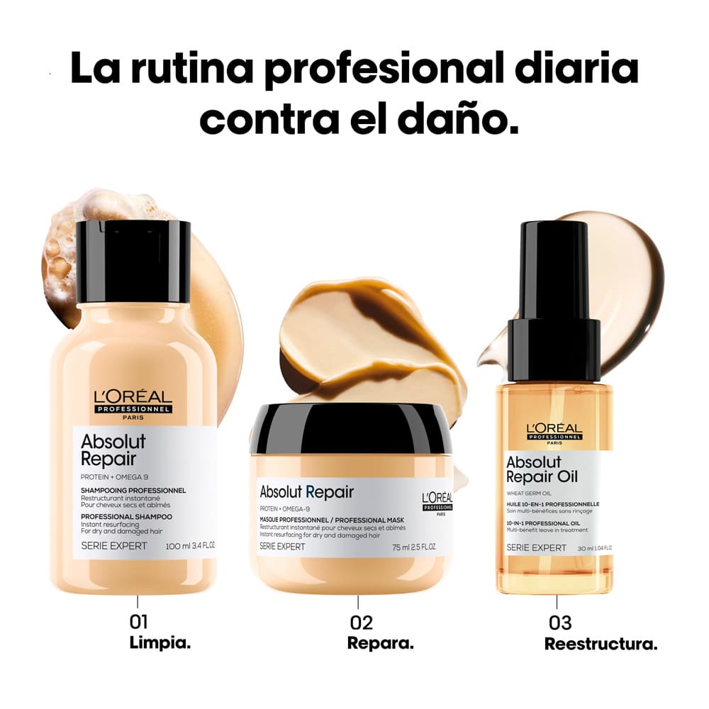 ACEITE 10 EN 1 ABSOLUT REPAIR (ACEITE PARA EL CABELLO DAÑADO)